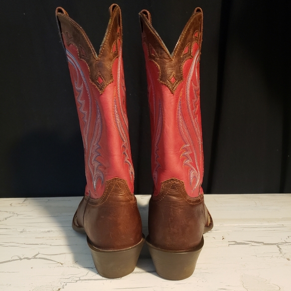 Ariat 'Legend' Cowboy Boots in Brown & Red - Women's size 7. 5 B - Picture 5 of 11